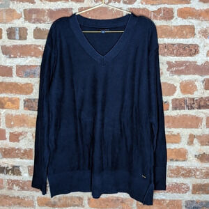 Tommy Hilfiger XL Navy‎ V-Neck Pullover Sweater